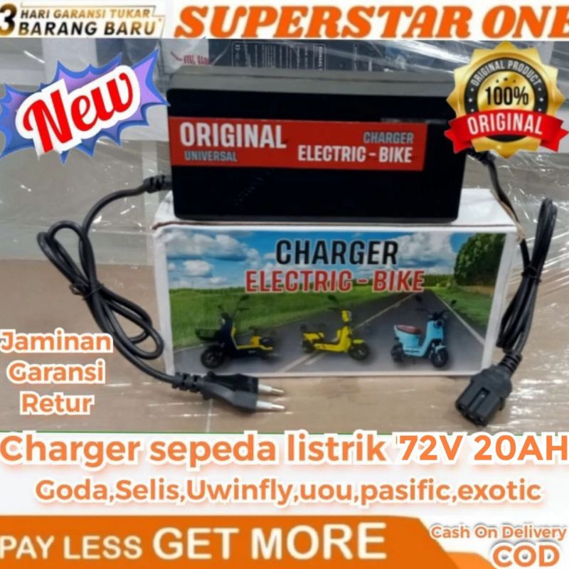 Charger sepeda listrik 72V 20AH/CHARGER SEPEDA LISTRIK UNIVERSAL