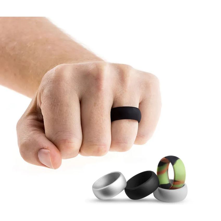 Cincin ring karet silicone Pria Hard