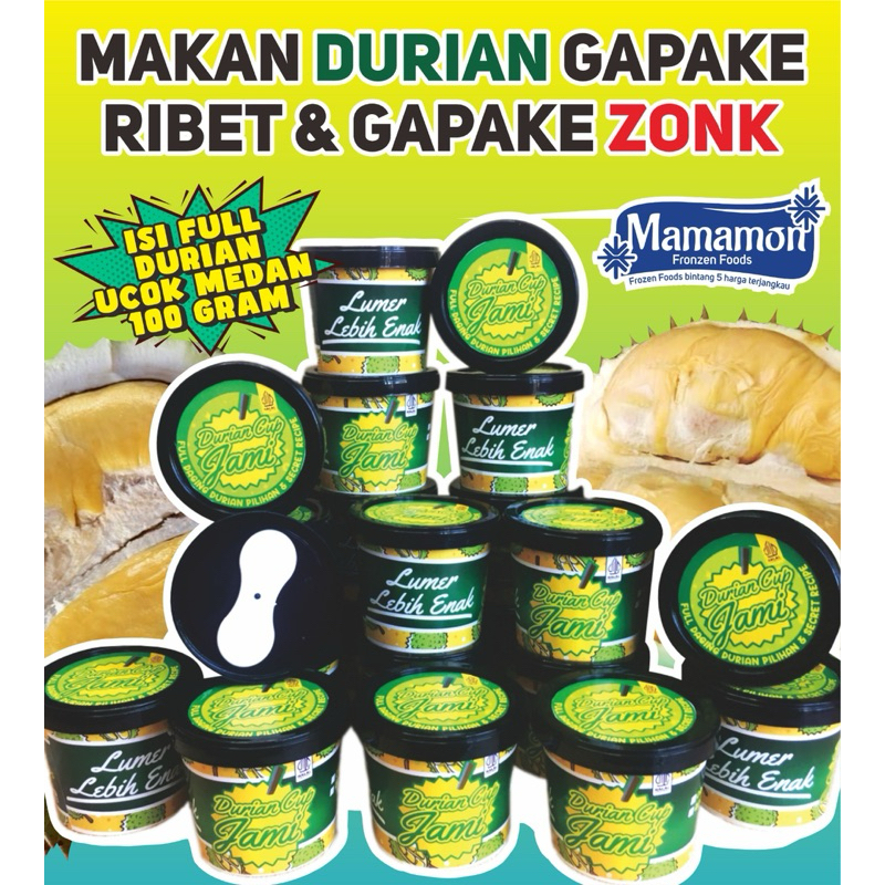 

Ice Durian Cup asli durian Ucok Medan