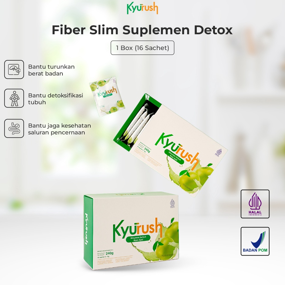 

Diskon Promo LZNHD Kyurush Minuman Diet Serat Fiber Slim Suplemen Detox Pelangsing Penurun Berat Badan 1 Box 16 sachet Y69 Buruan Beli