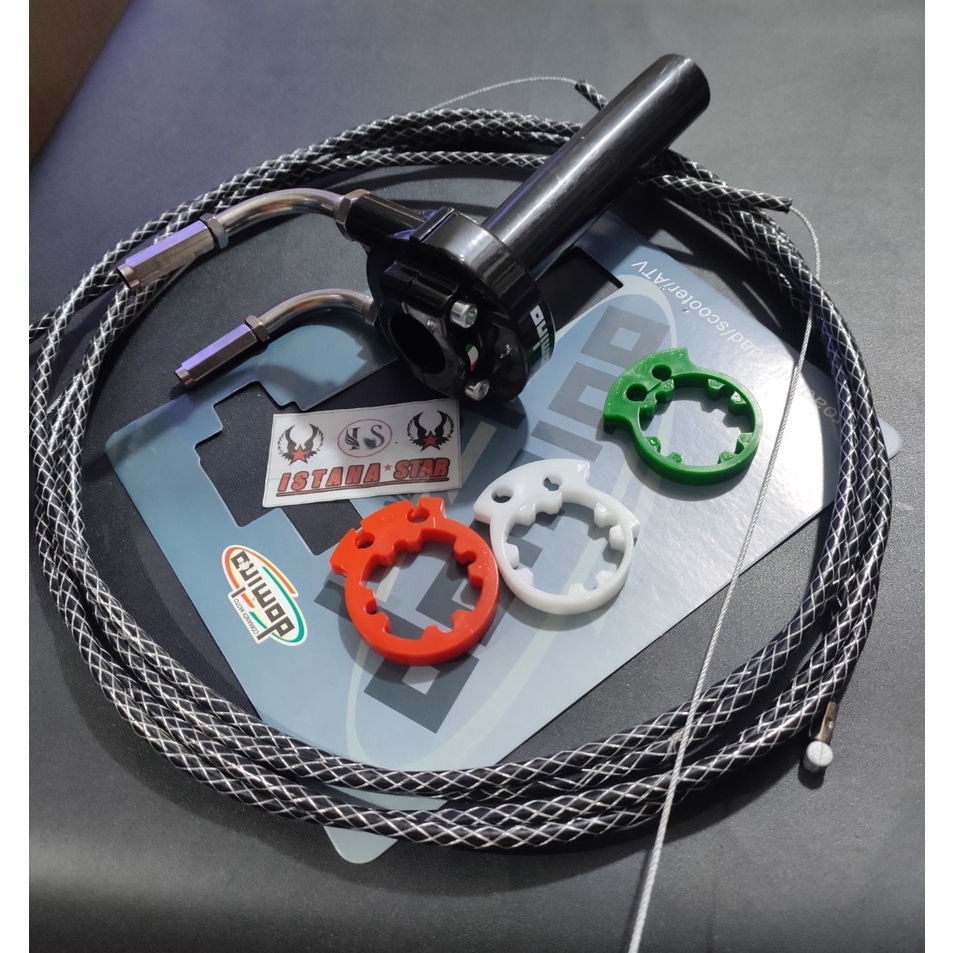ql Gas spontan domino  L gas cnc  2kabel gas serat carbon sonic fu vixion nmax pcx vario12515 beat s