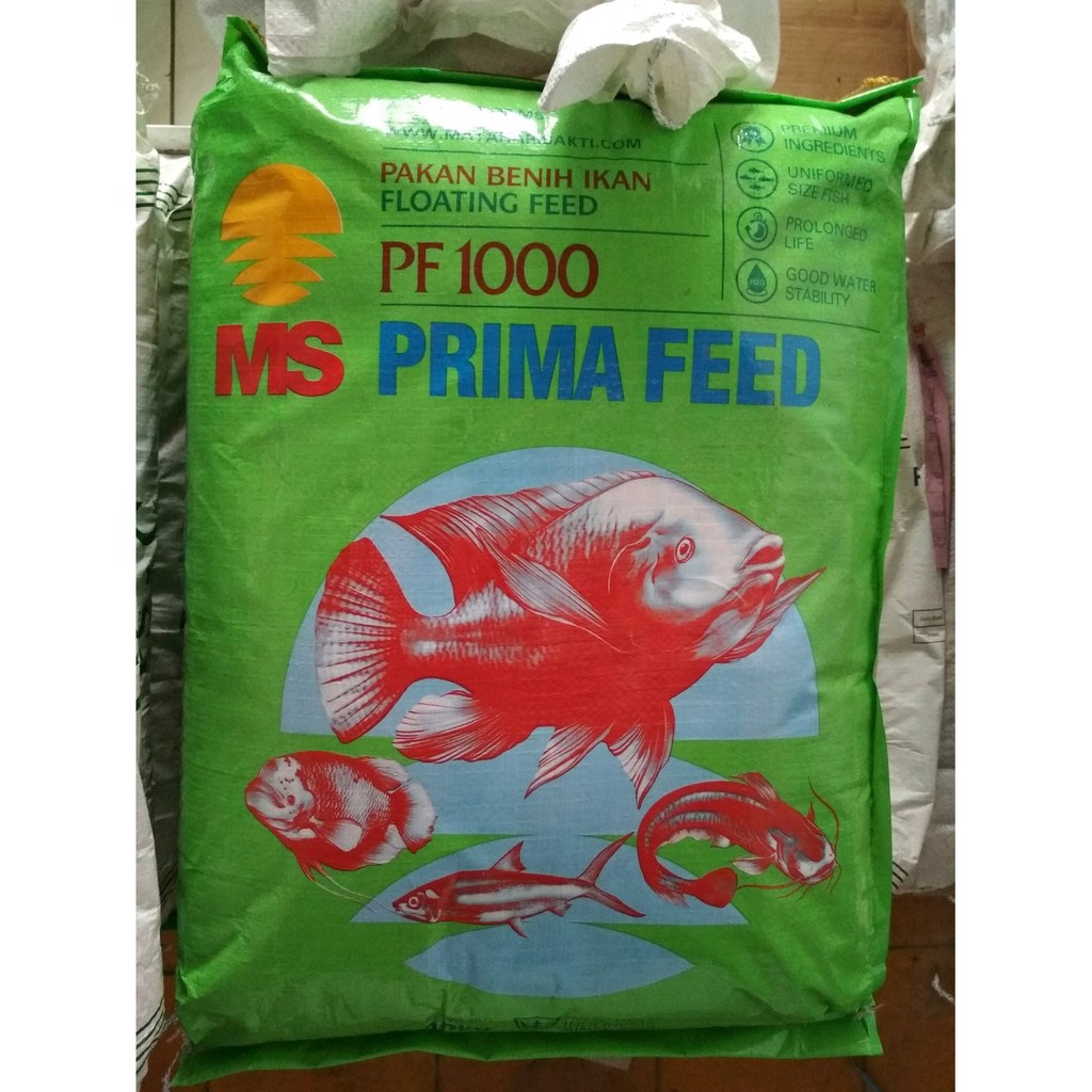 PRIMA FEED 500 PRIMA FEED 1000 PF 500 PF 1000 PAKAN BENIH IKAN NILA LELE PATIN GURAME