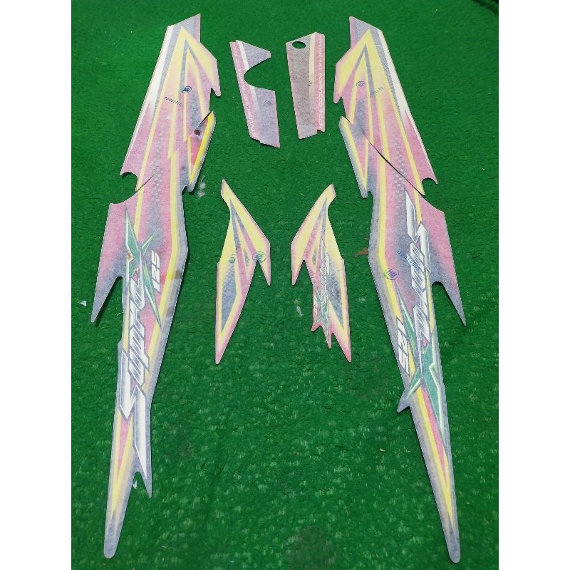 striping sticker stiker Honda Supra x 125 original lawas