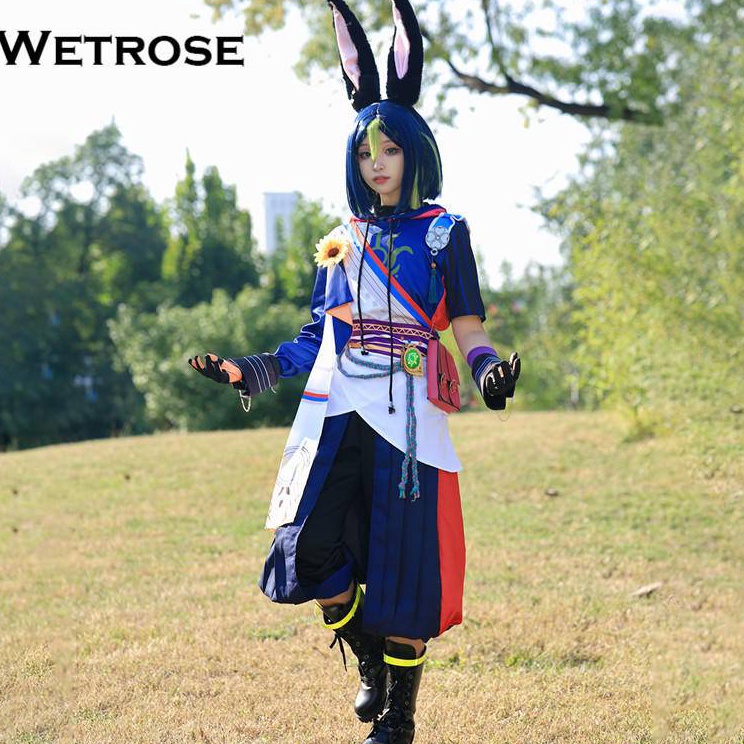 Baru Terjamin  WetroseGenshin Impact Sumeru Tighnari Cosplay Costume Light Line Game Anime Cosplay S