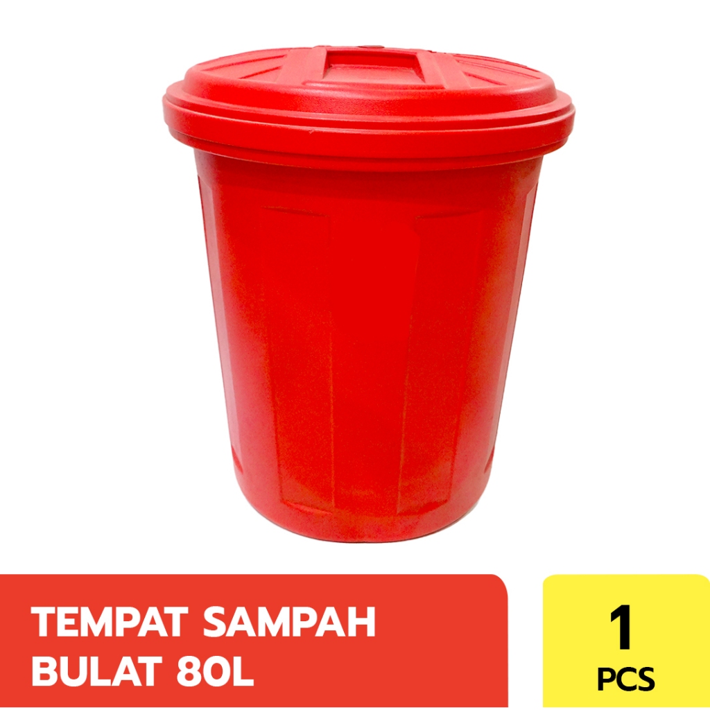 TEMPAT SAMPAH TUTUP BULAT 80 L