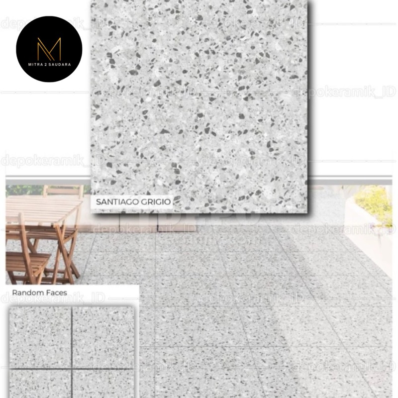 Granite lantai Carpot 60x60cm Santiago terazzo