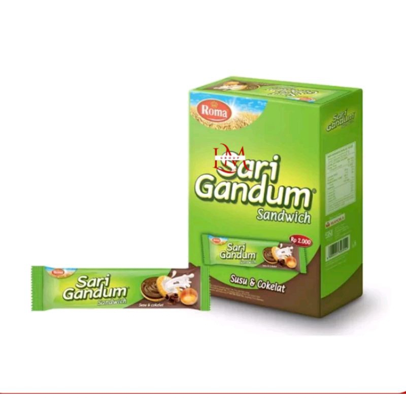 

Roma Sari Gandum Coklat Sachet 12x39gr