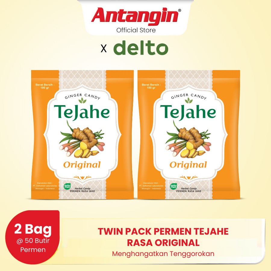

Twin Pack Permen Tejahe Rasa Original B50 Hangatkan Tenggorokan