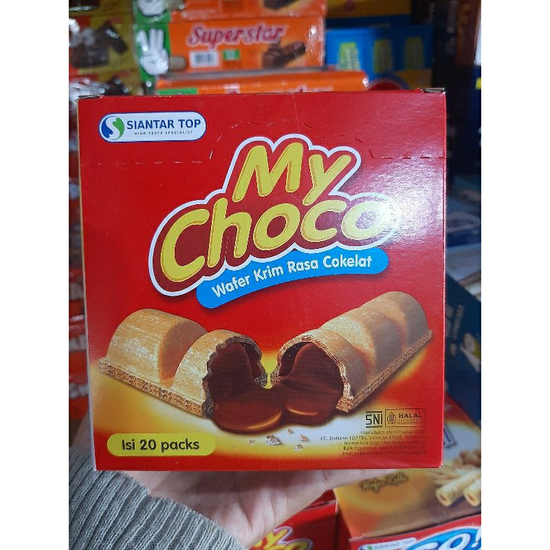 

(20 PCS) MY CHOCO WAFER KRIM RASA COKLAT