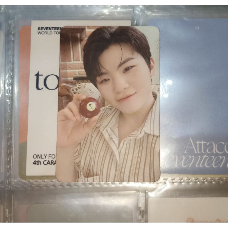 PHOTOCARD WOOZI SEVENTEEN YOUR CHOICE BILLIARD