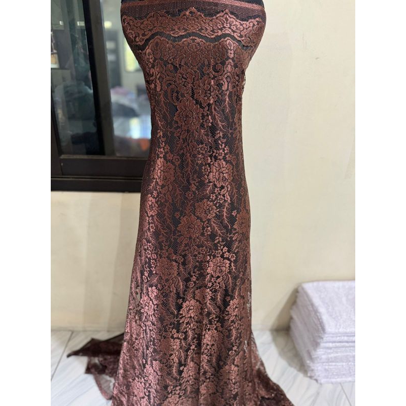 BROKAT KEBAYA GLOSY METALIC GLITER / SEMI PRANCIS