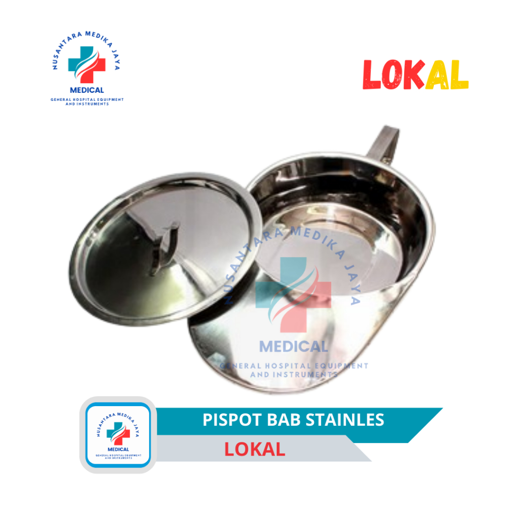 Pispot BAB Stainless Steel / Pispot BAB Dewasa / Pispot Sodok