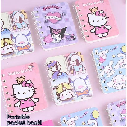 

BUKU NOTES MINI / NOTES RING BOOK MOTIF / NOTEBOOK MINI / BUKU TULIS RING / NOTES A7 FANCY