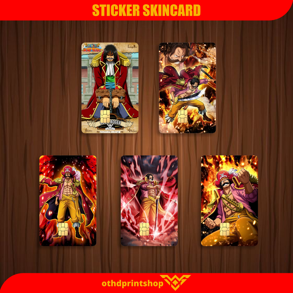 

Stiker Sticker Skin Kartu Atm GOL D ROGER ONEPIECE Special Edition | othdart