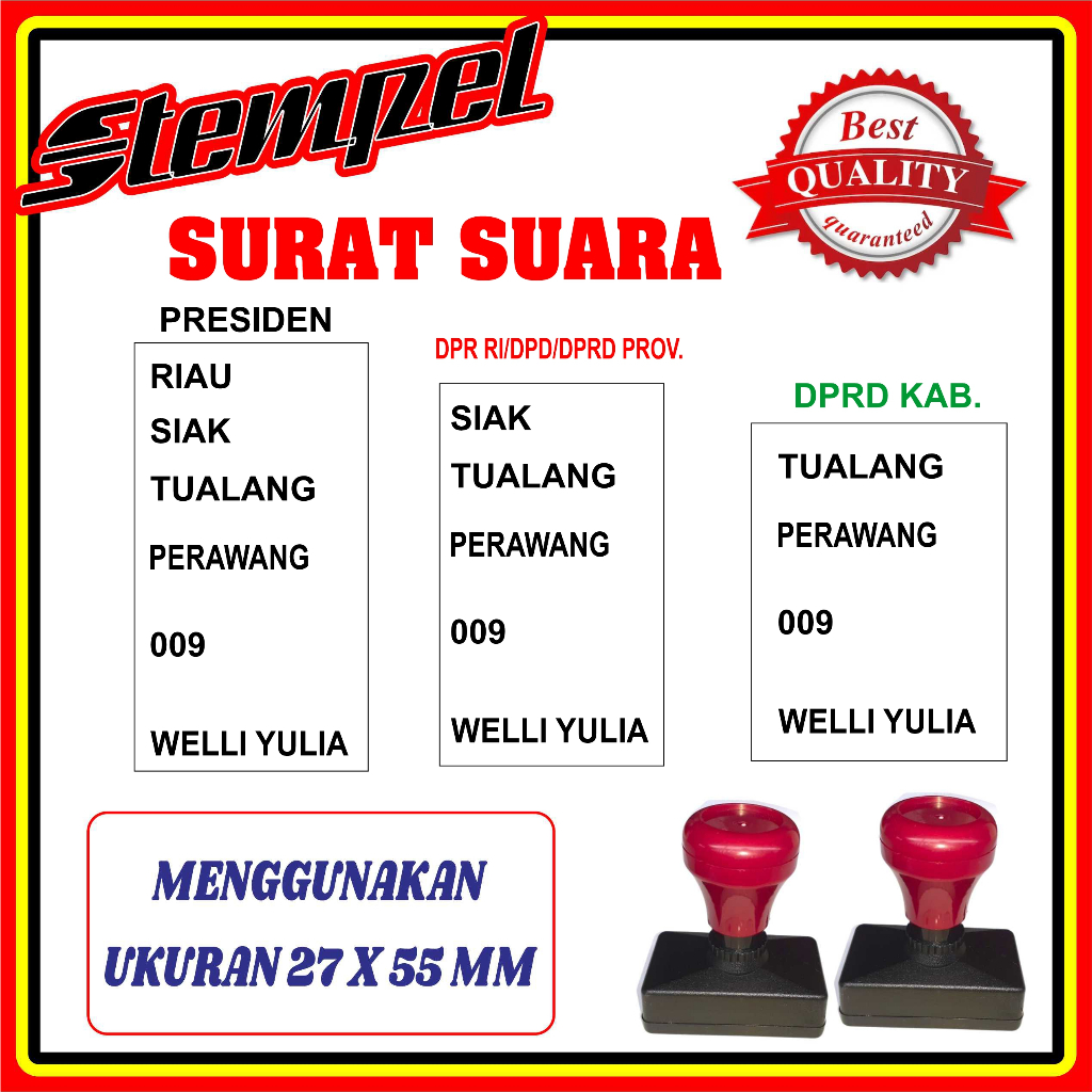 

Stempel pemilu | stempel kpps | stempel surat suara, Stempel TPS, Stempel Pemilu Praktis, Cerdas