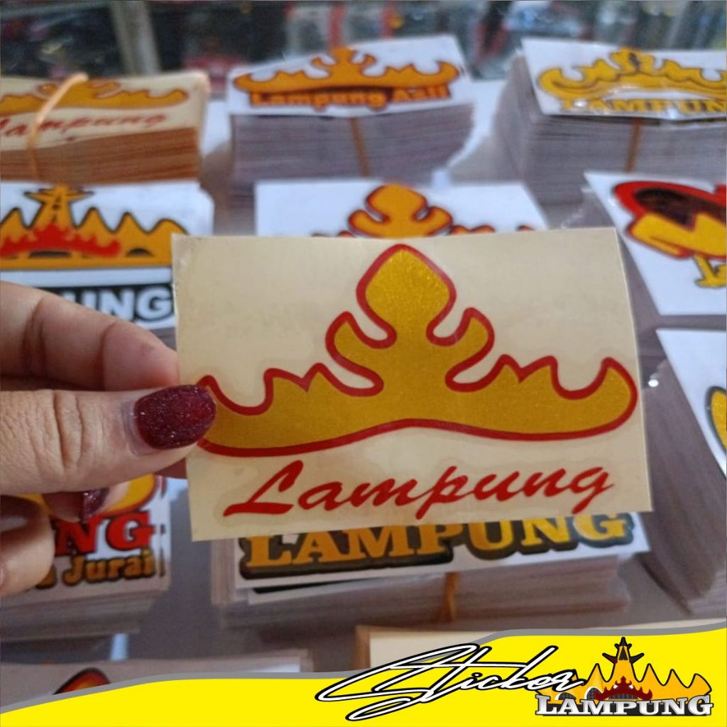 Stiker siger lampung  stiker cuting siger lampung keren dan berkualitas