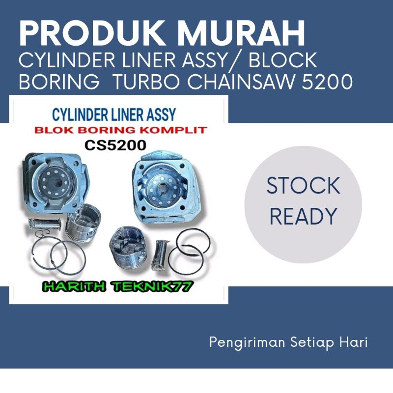 CYLINDER LINER ASSY/ BLOCK BORING  TURBO CHAINSAW 5200