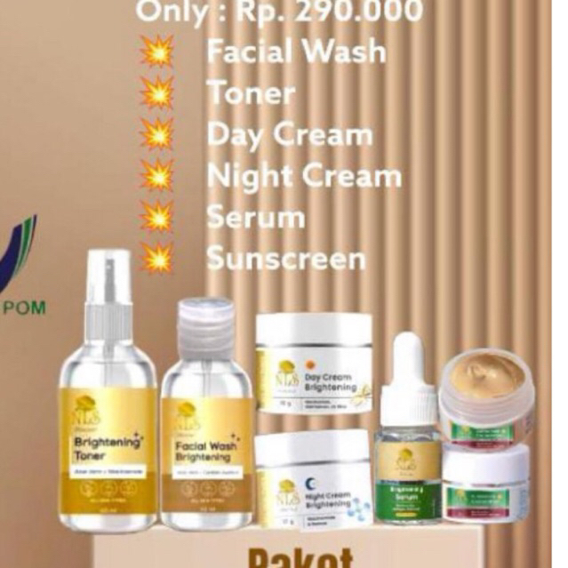 [BISA COD] SUDAH BPOM Paket Glowing Kilat NLS Skincare - by Novyeta Lie Suhendra