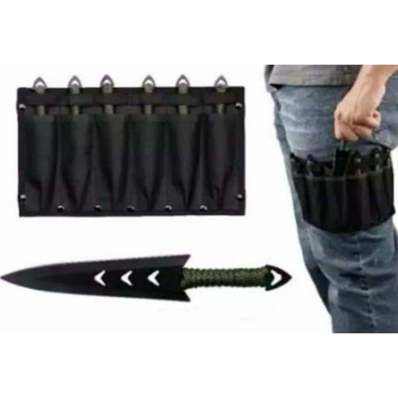 Pisau Camping 1 set pisau lempar paha