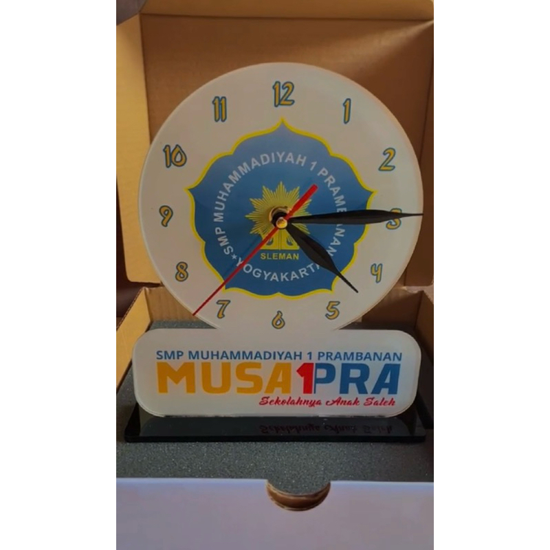 Jam Duduk Akrilik Custom