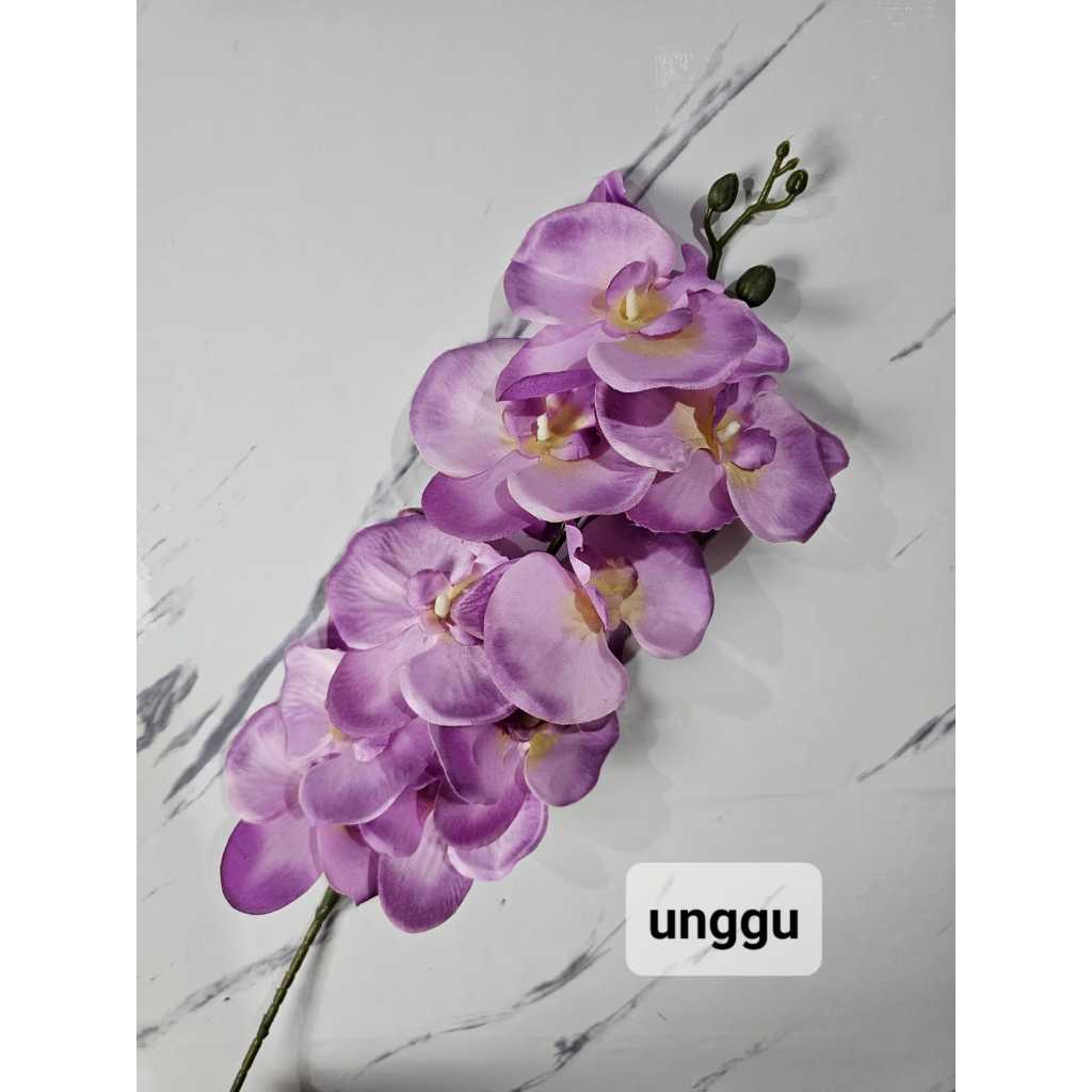 ANGGREK KAIN X9 ANGGREK JUMBO BESAR ANGGREK HIAS ORCHID ARTIFICIAL FLOWER BUNGA PALSU BUNGA HIAS