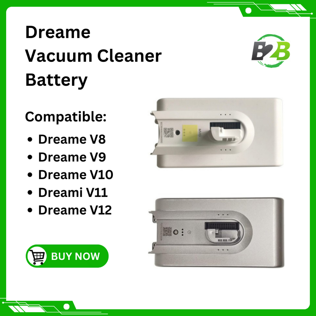 Dreame V8 V9 V10 V11 V12 Vacuum Cleaner Battery Baterai Penyedot Debu