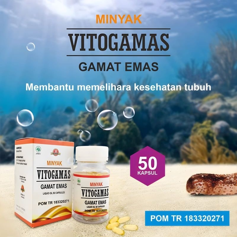 VITOGAMAS KAPSUL MINYAK GAMAT EMAS