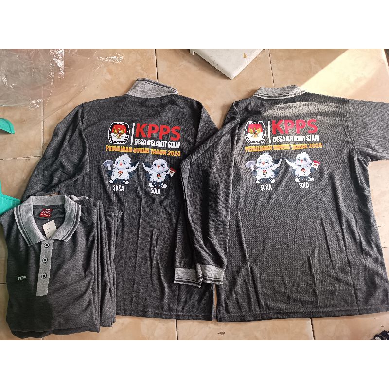 Kaos Kerah Polo PPJ lengan panjang dengan sablon