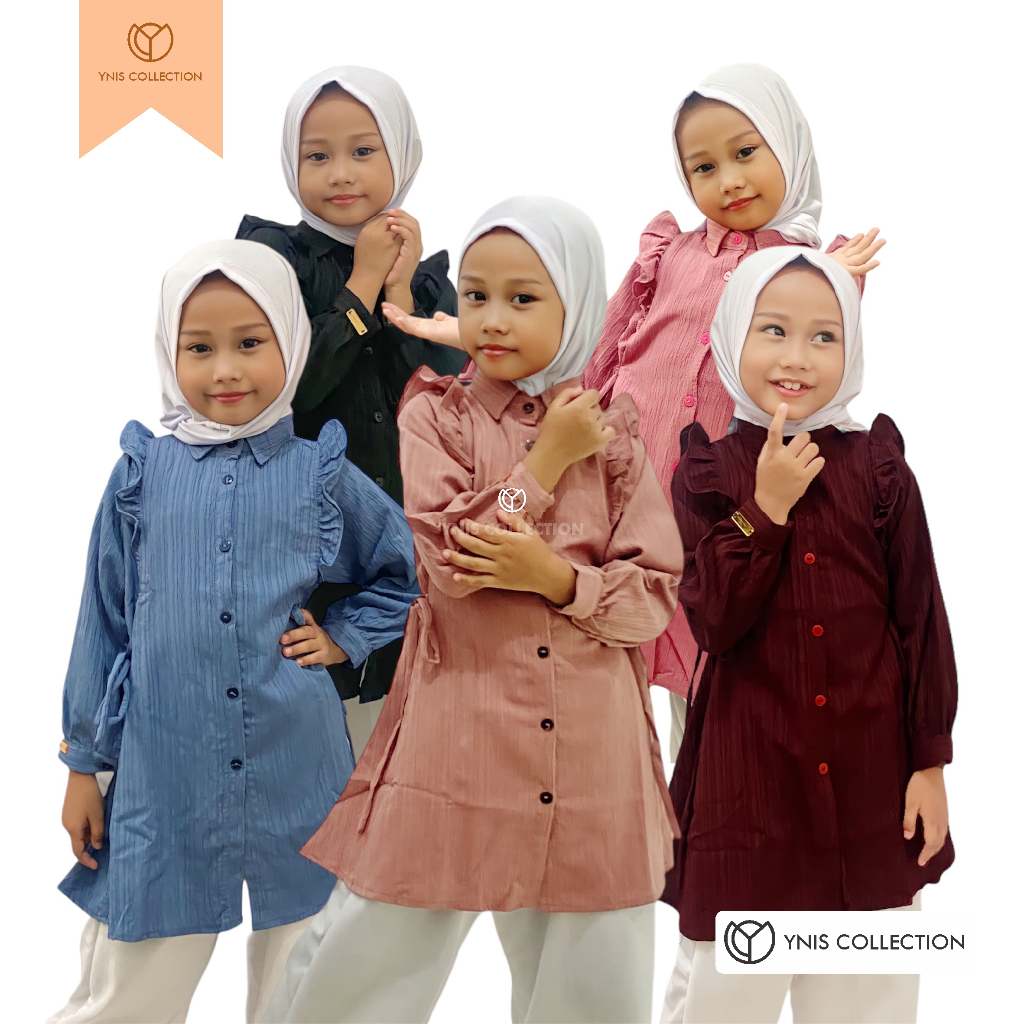 Er Tunik Anak By YNIS Collection / tunik baby/ couple/tunik atasan cewek/ tunik anak/tunik syari/ pr