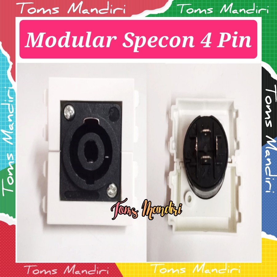 Modular Specon 4 pin untuk floor socket