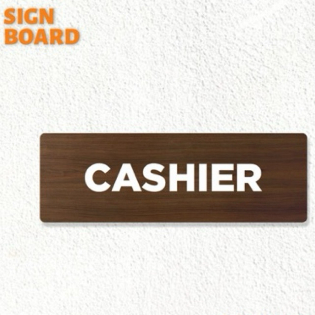 

sign akrilik cashier