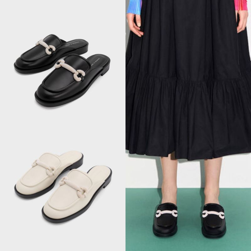 Sandal CK Mules Loafers Flat Shoes Wanita