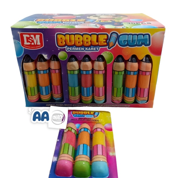 

KODE Y46F DSM BUBBLE GUM PENSIL ISI 3