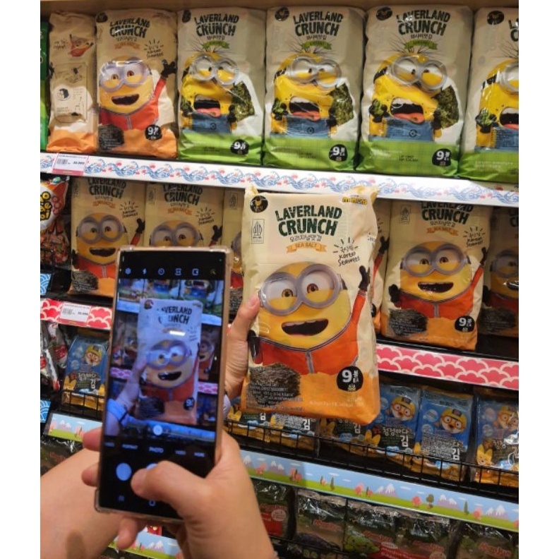 

KODE O98I laverland seasalt habanero wasabi seaweed korea minions halal BPOM