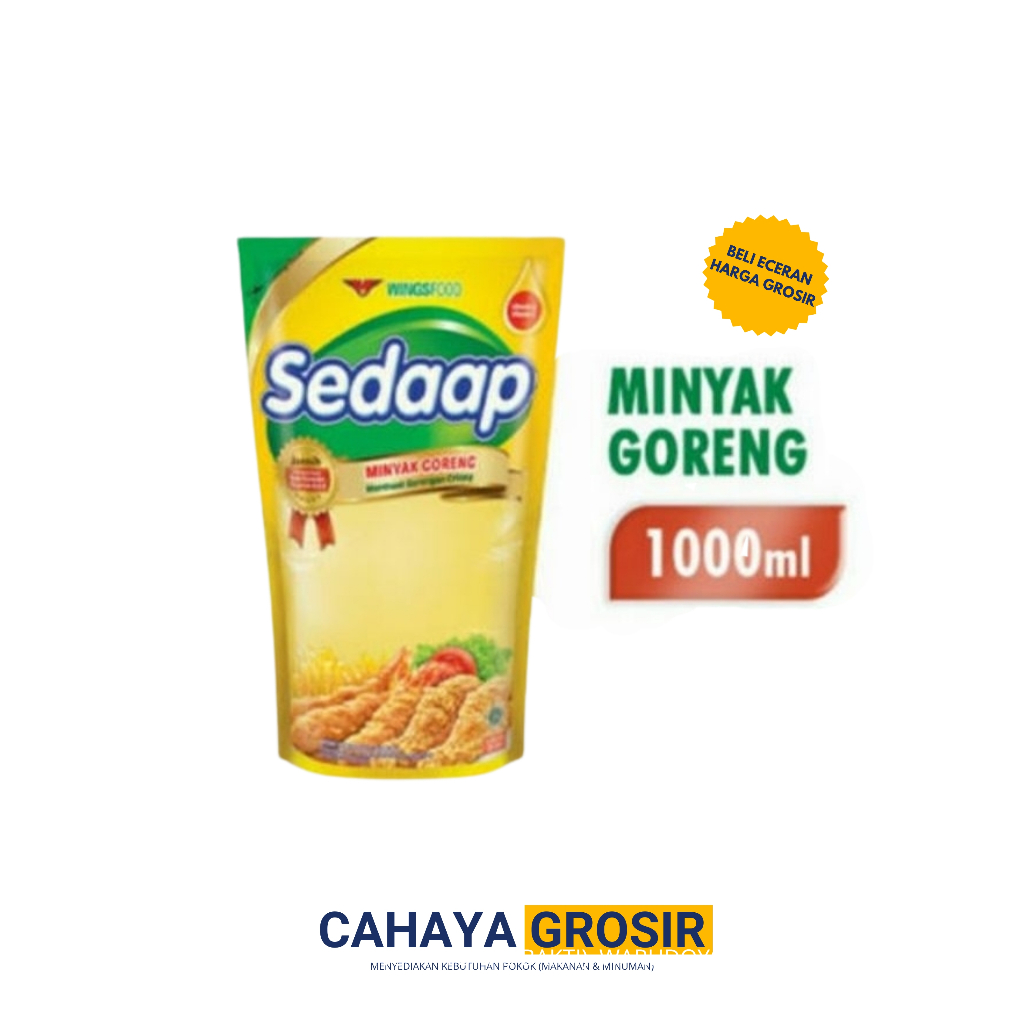 

Minyak Goreng Sedaap kemasan 1 Liter/1000ml