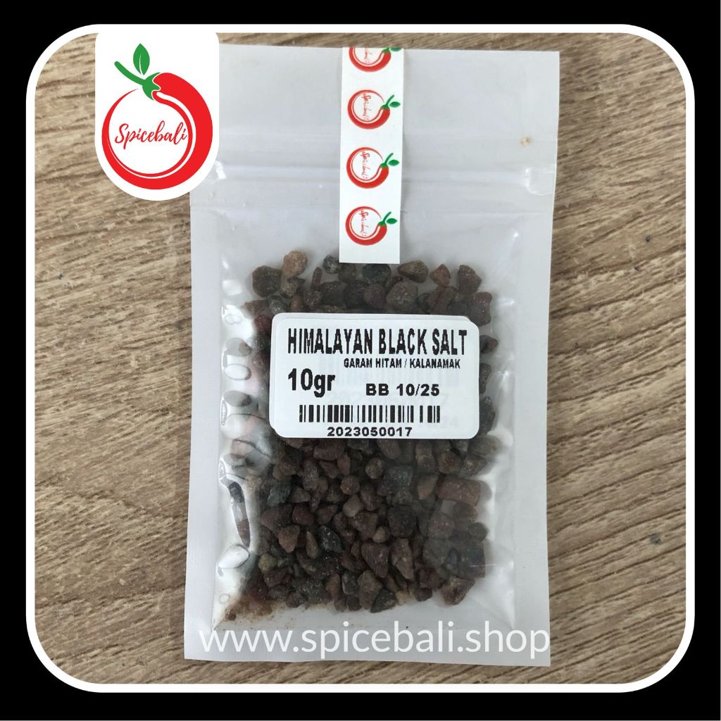 

Garam Hitam Kasar 10 gr/ Black Himalayan Salt 10 gr / Kalanamak / Kala Namak