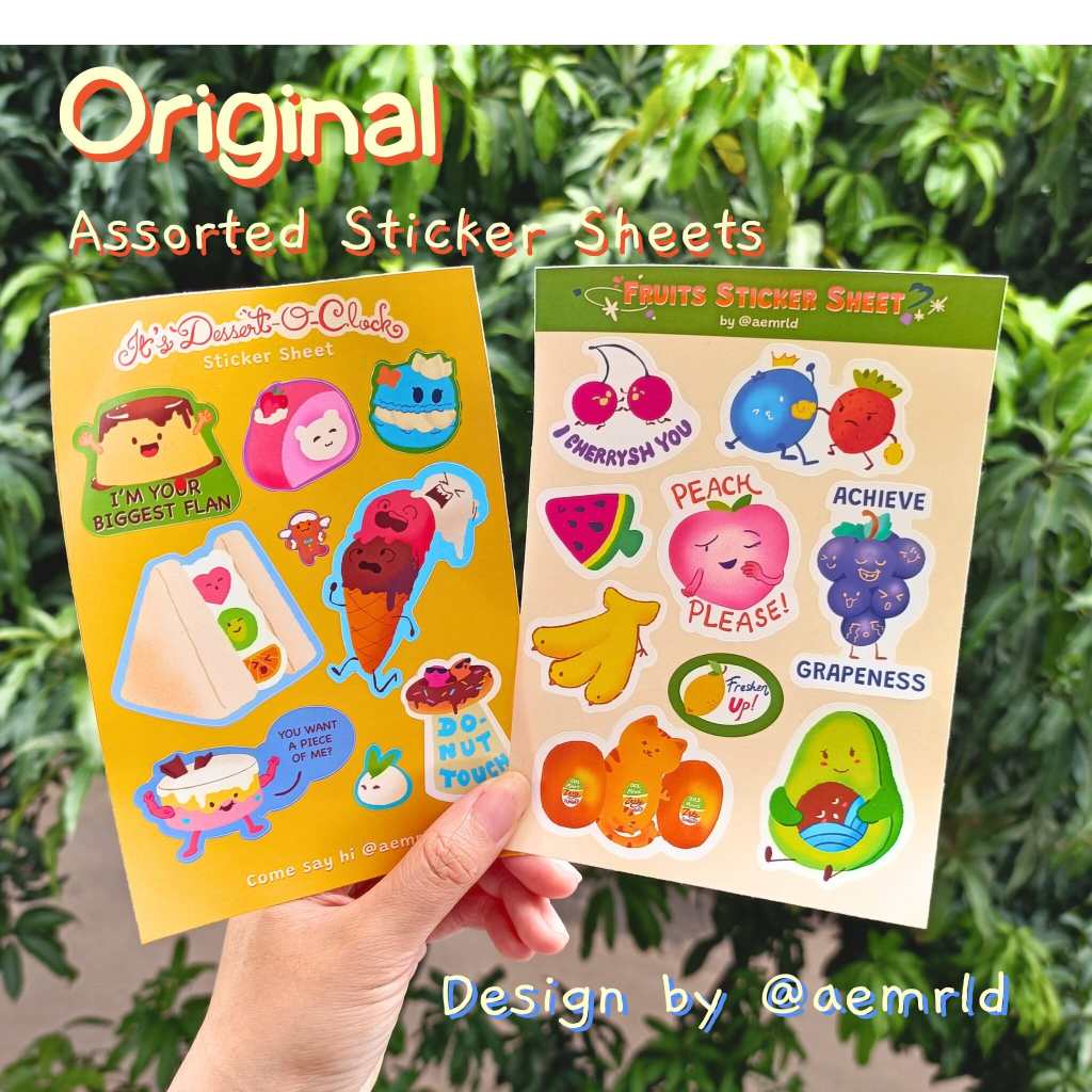 

Original Sticker Sheets by @aemrld