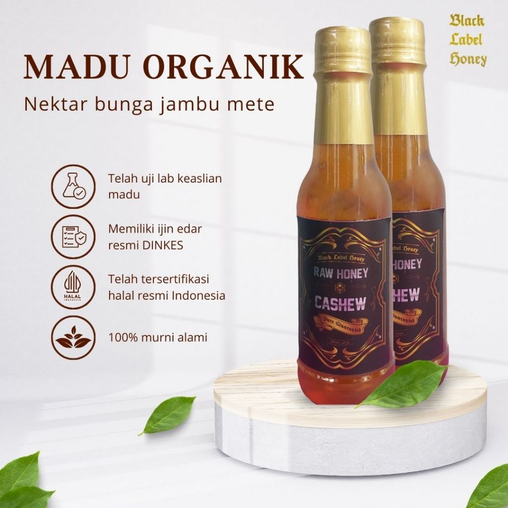 

Madu Cashew Organik 100% Madu Nektar Bunga Asli Madu Jambu Mete Mede