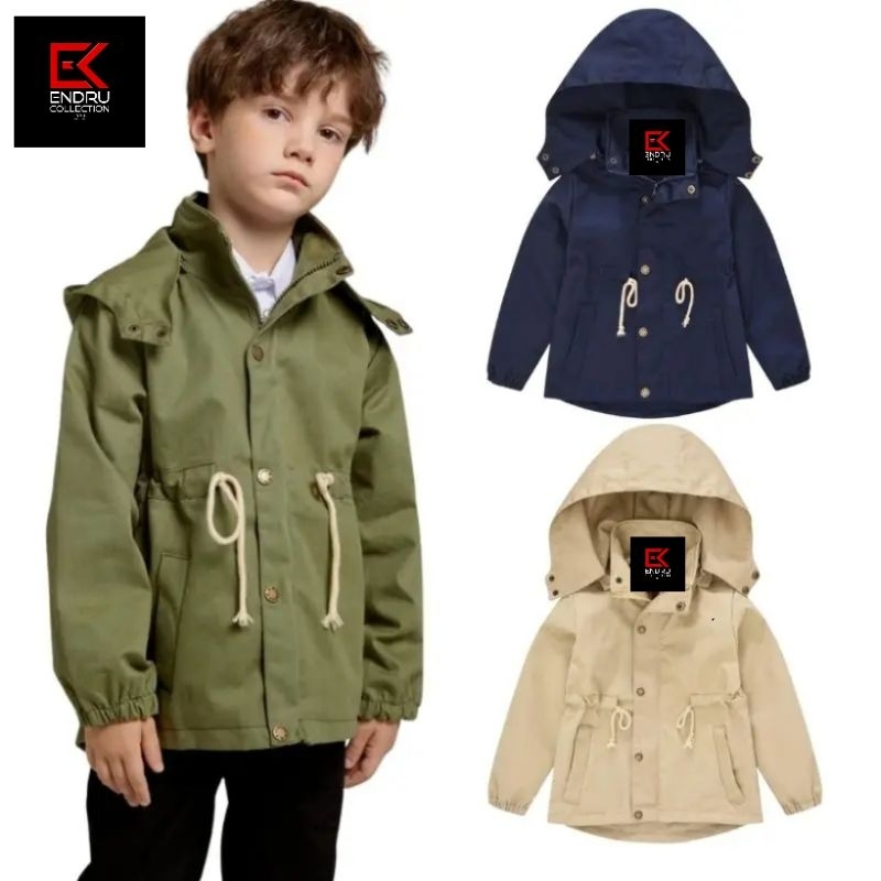 jaket coat parka hoodie anak laki-laki usia 1_12tahun