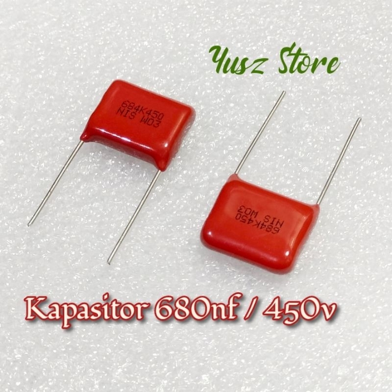 Capacitor 684 450v Milar 680nf 450 volt Kapasitor 684j 400v