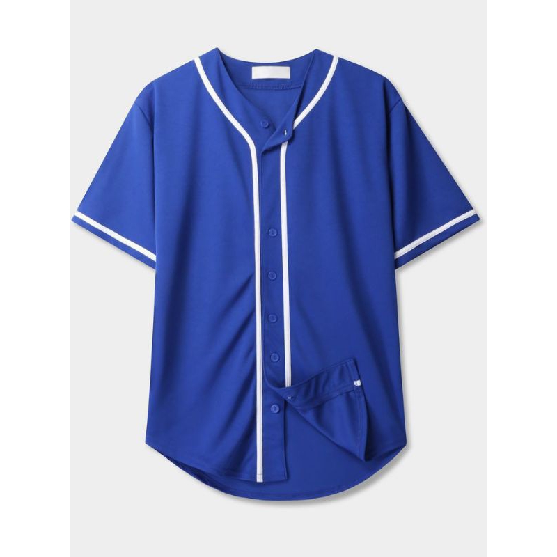 Jersey baseball polos unisex