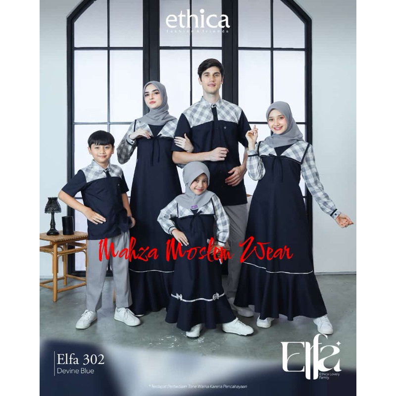 ELFA 302 DEVINE BLUE || SARIMBIT KELUARGA ORIGINAL ETHICA