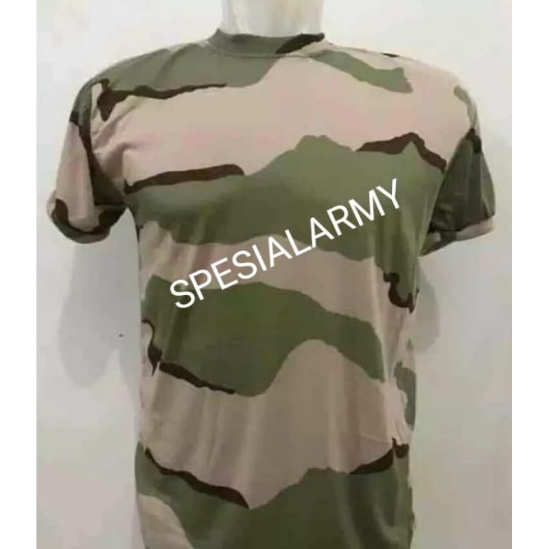 KAOS LENGAN PENDEK LORENG GURUN / PADANG PASIR