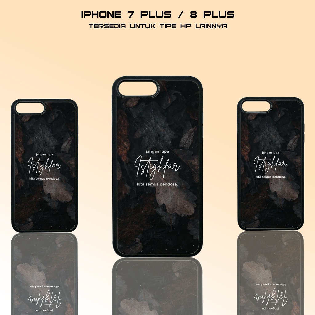 Case Iphone 7 Plus / 8 Plus - Casing Iphone 7 Plus / 8 Plus - ( QUOTES ISLAMI ) - Case Glossy - Case