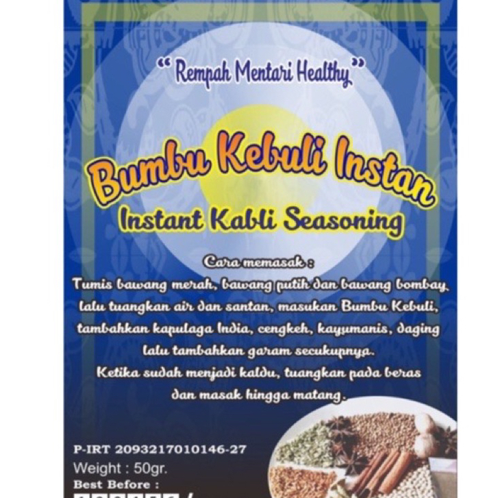 

Bumbu Kebuli / Briyani Bubuk / Madras Kare India 500gr (Masakan Arab)