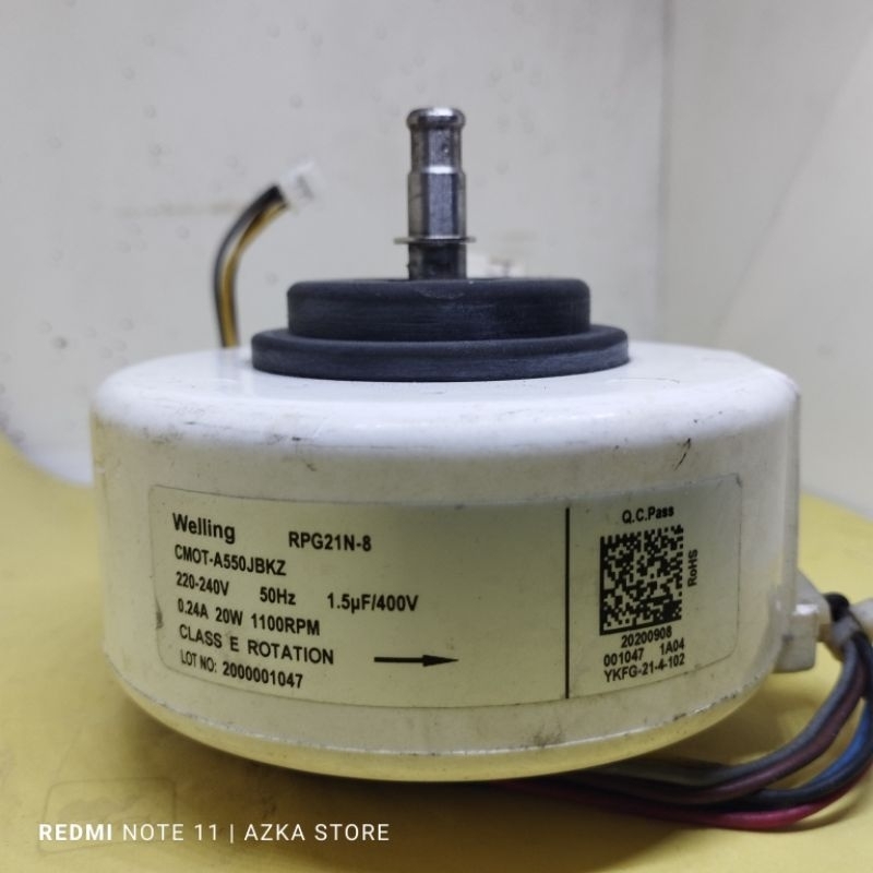 Motor fan indoor AC Sharp jtech Dinamo Fan Indoor AC Sharp  Dinamo Indoor AC Sharp