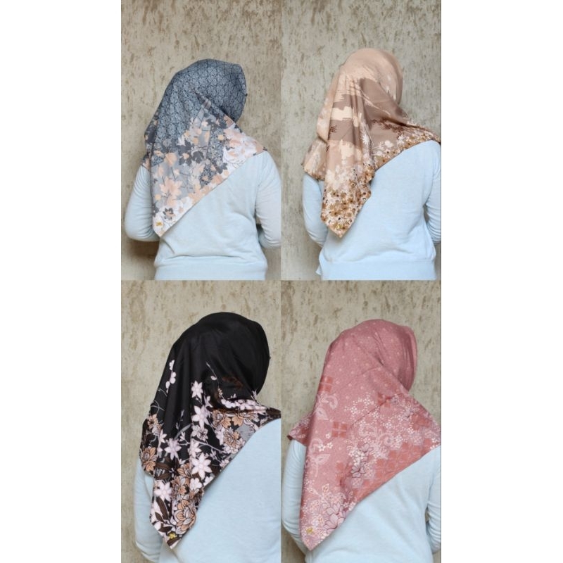 Hijab Segi Empat Motif Lasercut
