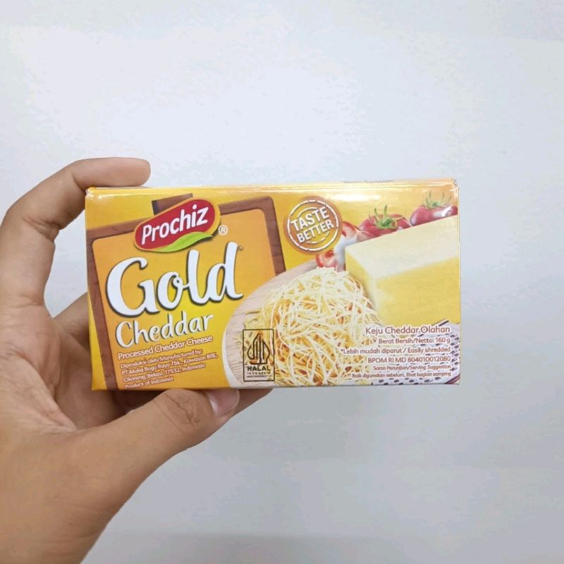 

Keju Prochiz Gold Ceddar 160gr Keju Parut