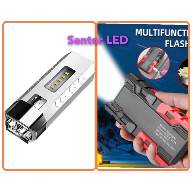 Senter LED multifungsi / senter led serbaguna/ senter camping