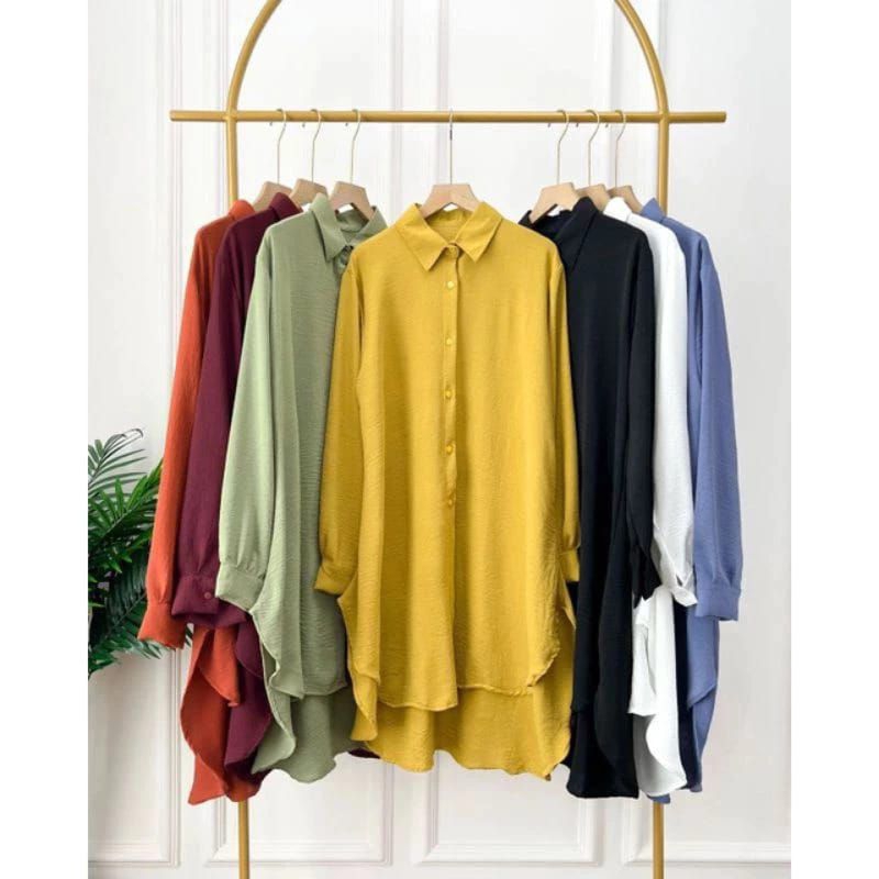 atasan wanita Tunik crinkle  Tunik crinkle premium Tunik polos  Tunik polos premium Tunik Rayon